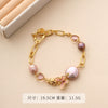 Pearl Geometric Baroque Bracelet Electroplated For Women