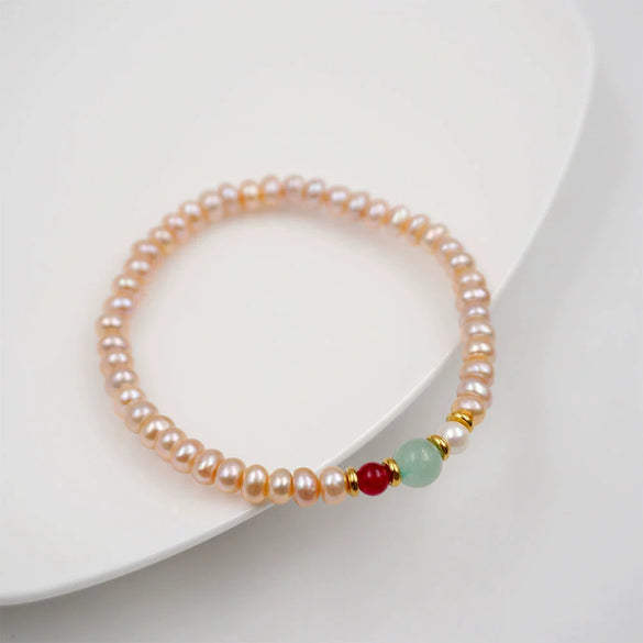 Pearl Geometric Manual Design Retro Bracelet Jewelry For Women