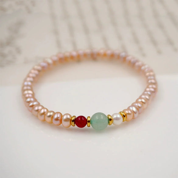 Pearl Geometric Manual Design Retro Bracelet Jewelry For Women