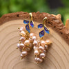 Pearl Geometric Retro Electroplated Earrings Highend Light Luxury Jewelry Wholesale