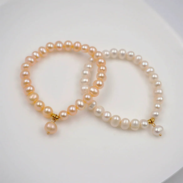 Pearl Geometric Simple Elegant Bouncing Rope Bracelet For Women