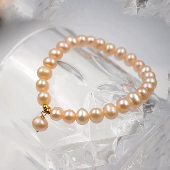 Pearl Geometric Simple Elegant Bouncing Rope Bracelet For Women