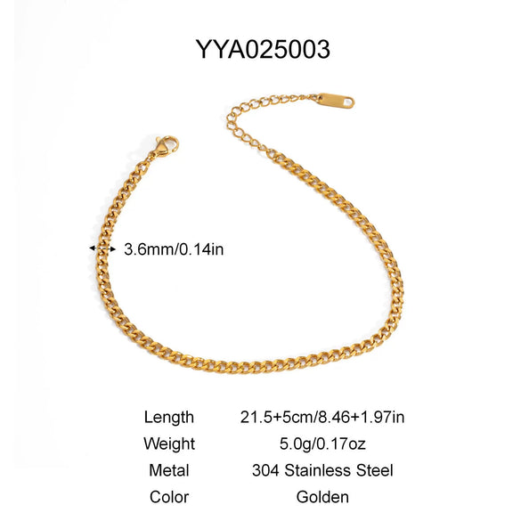 Pearl Geometric Stainless Steel Double Layer Anklet For Women Light Luxury Jewelry