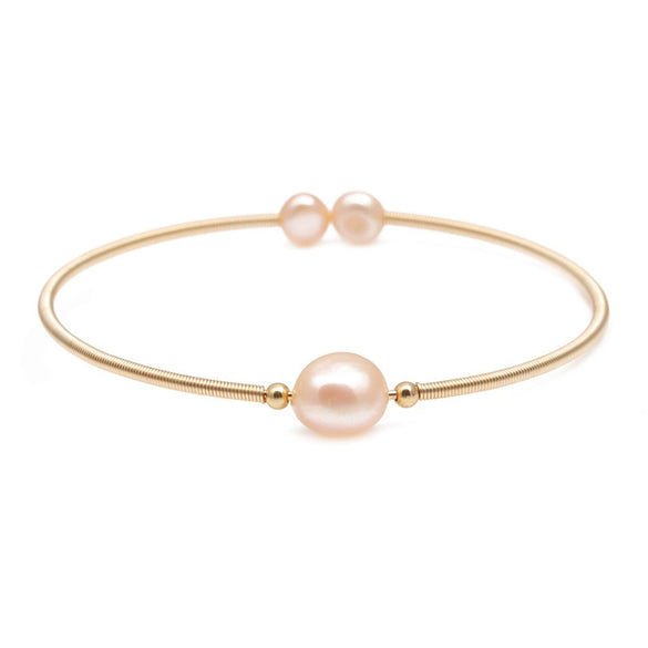 Pearl Geometric Woven Bracelet