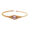 Pearl Geometric Woven Bracelet
