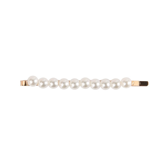Pearl Hairpin Handmade Minimalist Geometric Side Clip Hair Accessory For Women