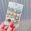Pearl Hairpin Set Metal Electroplating Women's Side Clip Accessories