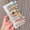 Pearl Hairpin Set Metal Electroplating Women's Side Clip Accessories