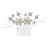 Pearl Handmade Flower Hair Comb For Women Bridal Hair Accessories