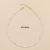 Pearl Handmade Geometric Baroque Princess Style Necklace Jewelry