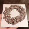 Pearl Handmade Geometric Dualpurpose Hair Ring Bracelet And Head Rope For Women