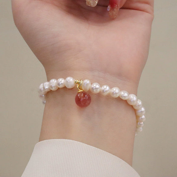 Pearl Handmade Geometric Style Bracelet
