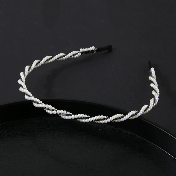 Pearl Handmade Geometric Women's Summer Headband Jewelry