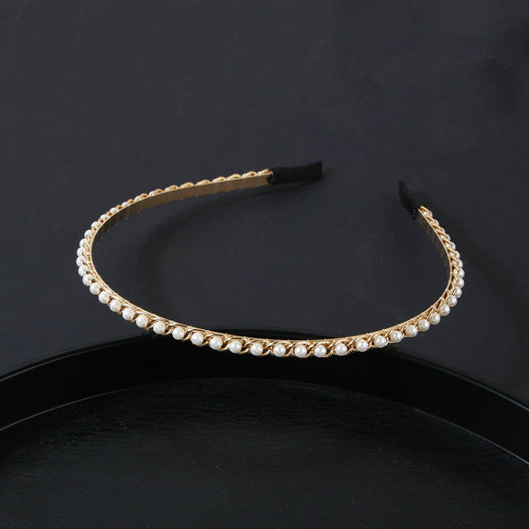 Pearl Handmade Geometric Women's Summer Headband Jewelry