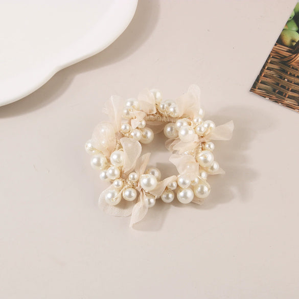 Pearl Handmade Hair Rope High Elasticity Women's Hair Accessories
