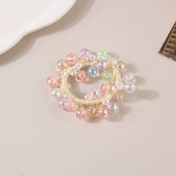Pearl Handmade Hair Rope High Elasticity Women's Hair Accessories