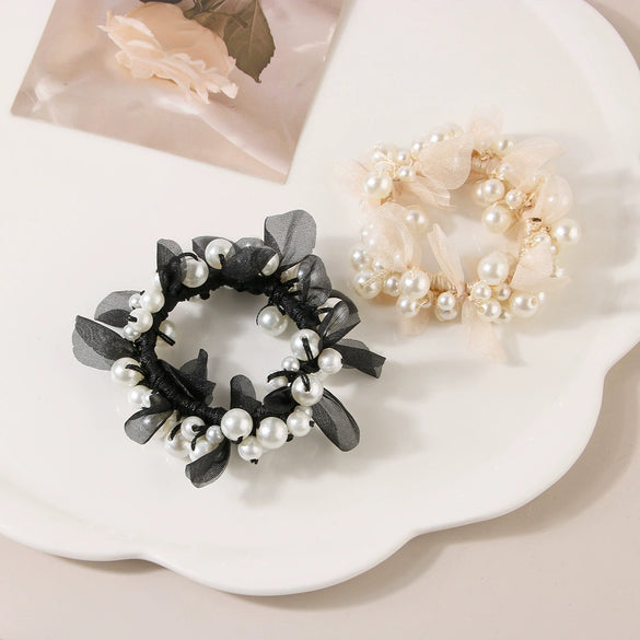 Pearl Handmade Hair Rope High Elasticity Women's Hair Accessories