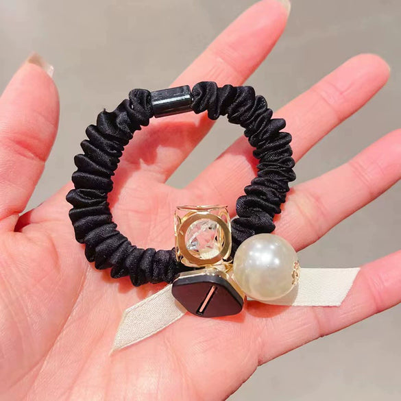 Pearl Handmade High Elastic Hair Band Hair Accessories