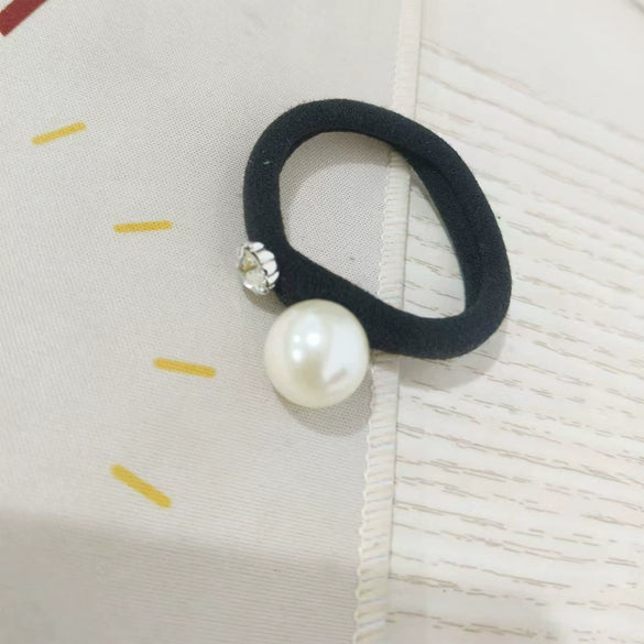 Pearl Handmade High Elastic Hair Rope Headwear For Women