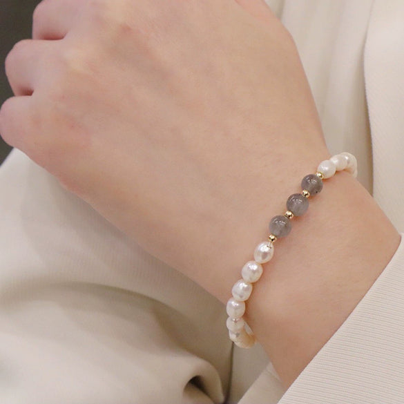 Pearl Heart Shape Bracelet For Girls