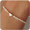 Pearl Heart Shape Bracelet For Girls