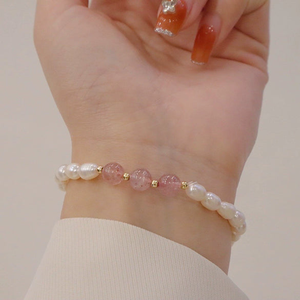 Pearl Heart Shape Bracelet For Girls
