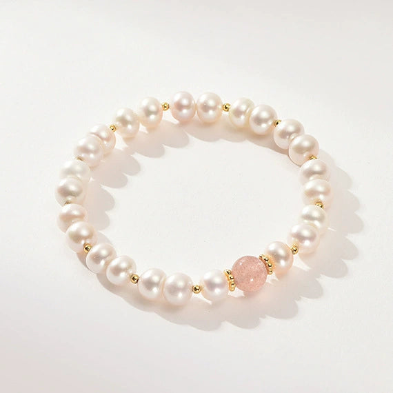 Pearl Heart Shape Bracelet For Girls