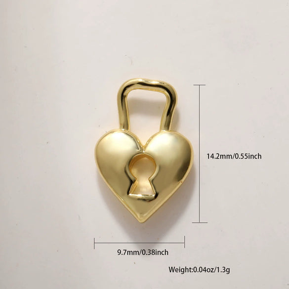 Pearl Heartshaped Pendant Jewelry Accessories Copper Electroplating Baroque Sweet Style