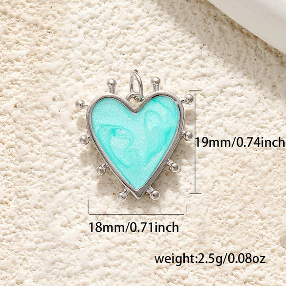 Pearl Heartshaped Pendant Jewelry Accessories Copper Electroplating Baroque Sweet Style