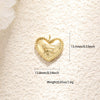 Pearl Heartshaped Pendant Jewelry Accessories Copper Electroplating Baroque Sweet Style
