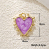 Pearl Heartshaped Pendant Jewelry Accessories Copper Electroplating Baroque Sweet Style