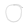 Pearl Hiphop Splicing Clavicle Chain Men's Jewelry Necklace With Geometric Pattern