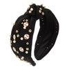 Pearl Inlay Widebrimmed Fabric Women's Hairband