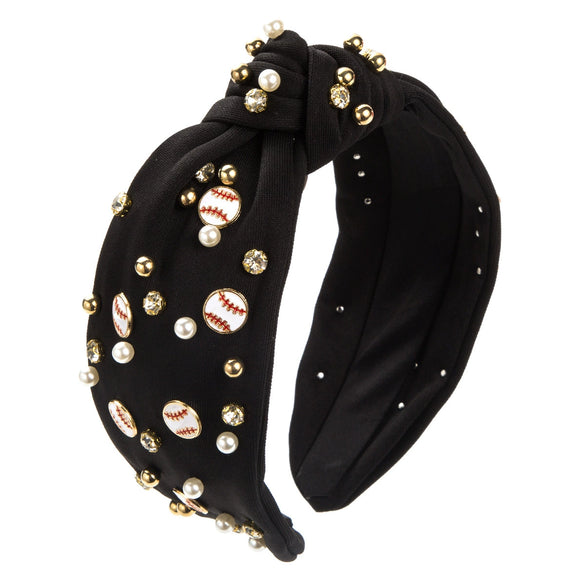 Pearl Inlay Widebrimmed Fabric Women's Hairband