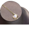 Pearl Jewelry Freshwater Pearl Pendant Necklace Copper Material Flat Round And Bun Round Shape Gold Color Preservation