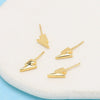 Pearl Jewelry Pin Accessories Copper Plated Gold Lightning Baroque Style Electroplated