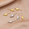 Pearl Jewelry Pin Accessories Copper Plated Gold Lightning Baroque Style Electroplated
