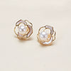 Pearl Jewelry Twopiece Set Freshwater Pearl Camellia Nearly Perfect Round Earrings And Pendant