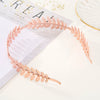 Pearl Leaf Headband Hair Accessories Baroque Electroplating For Women