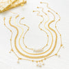 Pearl Necklace Alloy Geometric Chain Electroplating Design