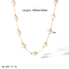 Pearl Necklace And Stainless Steel Bracelet With Star Pattern And Titanium Steel Pendant Electroplating Process For Women