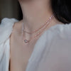 Pearl Necklace Copper Freshwater Pearls Baroque Geometric Alien Style