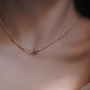 Pearl Necklace Copper Freshwater Pearls Baroque Geometric Alien Style
