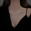 Pearl Necklace For Women Highend Light Luxury Heart Pendant Alloy Electroplating Design