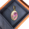 Pearl Necklace Freshwater Pearl Copper Universal Buckle Baroque Purple Painted Natural Style Flat Round Rose Buns Round