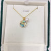 Pearl Necklace Freshwater Pearl Pendant Microinlaid Zircon Abalone Fritillaria Koi Copper Minimalist Rice Shape Droplet Shape