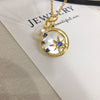 Pearl Necklace Freshwater Pearl Pendant Natural Sea Shell Mother Of Fritillaria Copper Minimalist Rice Shape Droplet Shape