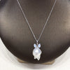 Pearl Necklace Freshwater Pearl Pendant Rabbit Ears Style Copper Material