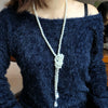 Pearl Necklace Jewelry Geometric Ball Chain Beaded Women's Accessories