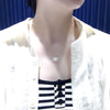 Pearl Necklace Natural Freshwater Pearl Minimalist Flat Round And Bun Round Shape Copper Accessory
